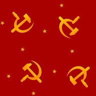USSR symbol seamless vector wallpaper