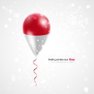 Flag of Indonesia on balloon N2