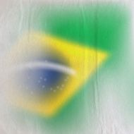 abstract background with old crumpled paper texture and faded Brazilian