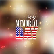 Holiday blurred background with sparkles 4th of July Happy memorial