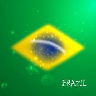 vector blurred background with sparkles in brazil flag concept for