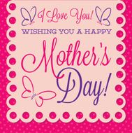 Papel picado Mother&#039;s Day card in vector format N13