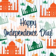 Happy Independence Day India card in vector format N5