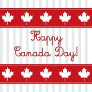 Happy Canada Day card in vector format N31