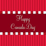 Bling Happy Canada Day card in vector format N2