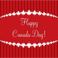 Happy Canada Day card in vector format N32