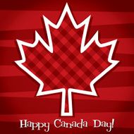 Happy Canada Day card in vector format N34