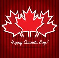 Happy Canada Day card in vector format N35
