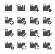 folder icon set 1 vector eps10 N2