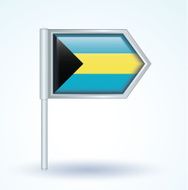 Flag of Bahamas vector illustration N11