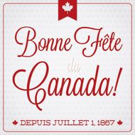Happy Canada Day retro card in vector format N2