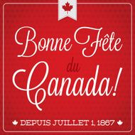 Happy Canada Day retro card in vector format N3