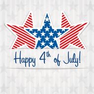 Happy Independence Day star card in vector format N7