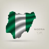 flag of Nigeria as the country