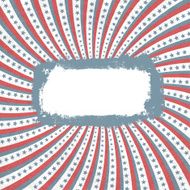 Patriotic background with grunge label Vector EPS10