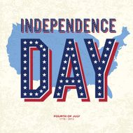 Vintage style Poster for Independence Day Celebration Vector E