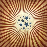American patriotic retro background Vector eps10