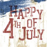 4th July Poster Vector eps10