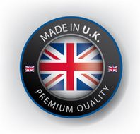 made in United Kingdom seals UK Flag (vector Art) N2
