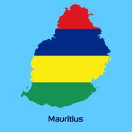 vector map of Mauritius