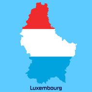 vector map of Luxembourg