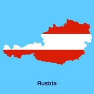 vector map of Austria