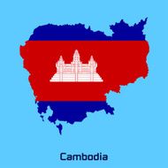vector map of Cambodia