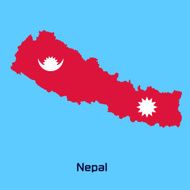 vector map of Nepal
