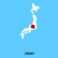 Vector map of Japan N3