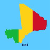 vector map of Mali