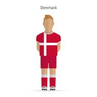 Denmark football player Soccer uniform
