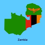 vector map of Zambia