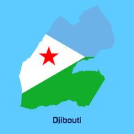 vector map of Djibouti N2