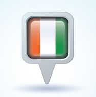 Flag of cote d ivoire vector illustration N10