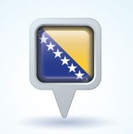 Flag of Bosnia vector illustration N10