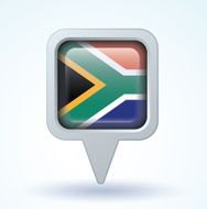 Flag of South africa vector illustration N9