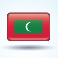 Flag of Maldives vector illustration N11