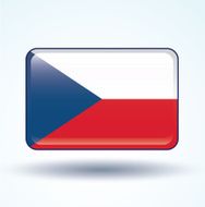 Flag of Czech republic vector illustration N9