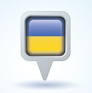 Flag of ukrain vector illustration N7