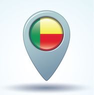 Flag of Benin vector illustration N11