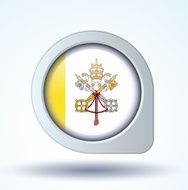 Flag of Vatican city vector illustration N10