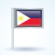 Flag of philippines vector illustration N10