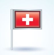 Flag of switzerland vector illustration N11