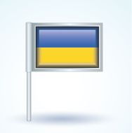 Flag of ukrain vector illustration N9