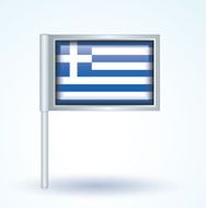 Flag of Greek vector illustration N7