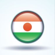 Flag of Republic niger vector illustration N10