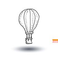 Hot air balloon vector illustration