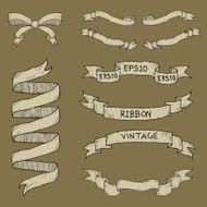 Old ribbon banner
