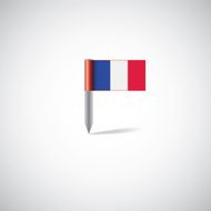 france flag pin N2