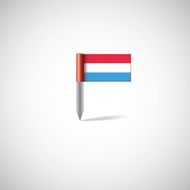 Luxembourg flag pin